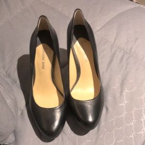 Black platform heels